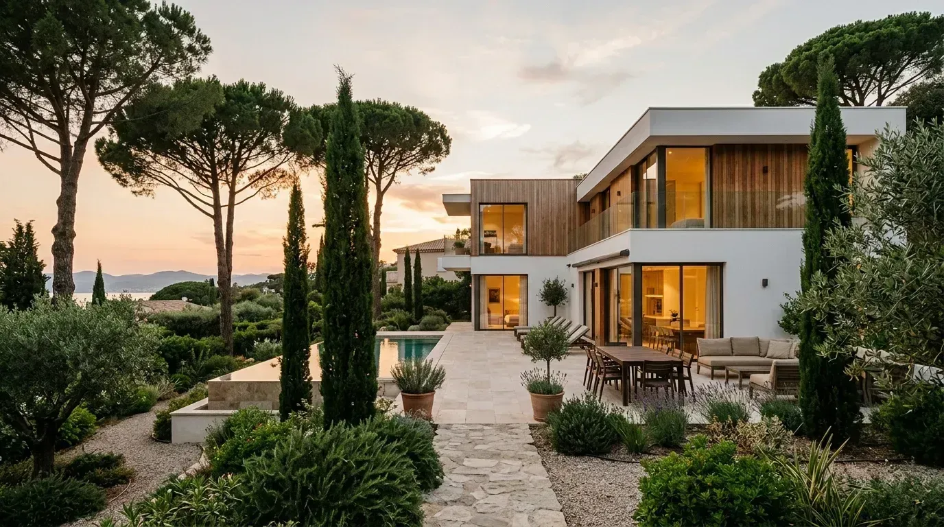 Villa contemporaine méditerranéenne